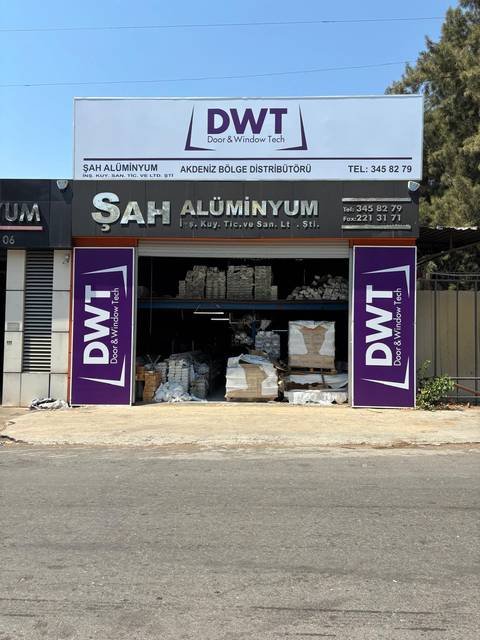 DWT · Şah Alüminyum — Cephe tabelası ve dikey panolar